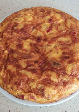 Foto principal de Tortilla de patatas y pimiento