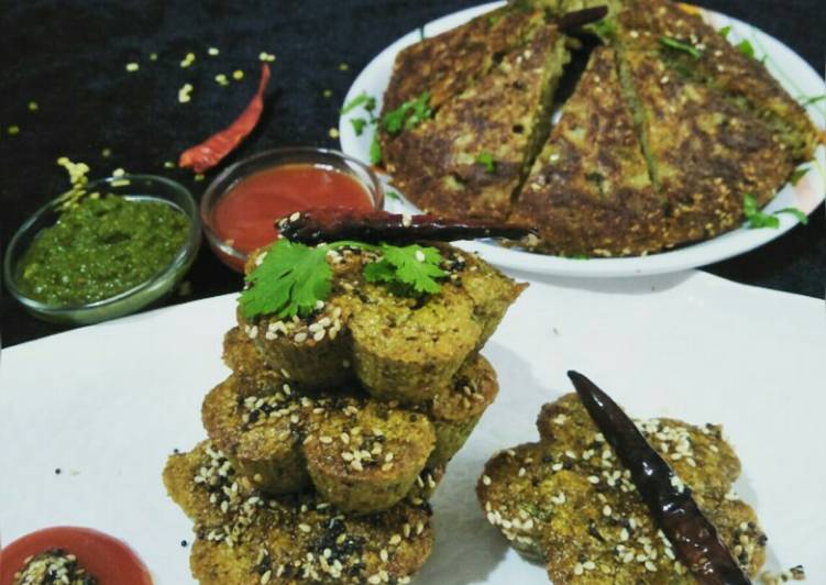 Moong dal handvo and handvo muffins