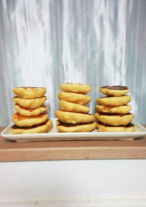 A picture of Fluffy Pancakes with Firm Tofu and Pancake Mix.
