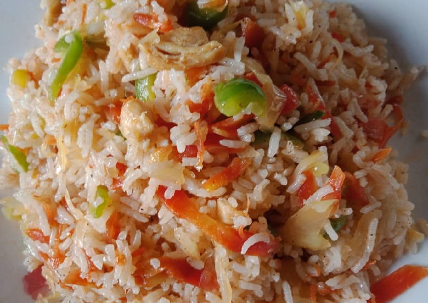 Chicken veggies fried rice