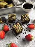 Fudgy Brownies Choco Matcha (Resep TerSimple & TerShiny Crust)