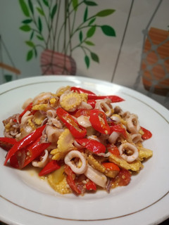 Foto resep Oseng Cumi Jagung Pedas
