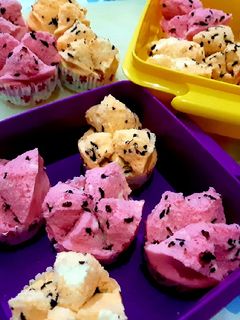 Foto resep 53. Bolu Kukus Rainbow mekar tanpa Soda
