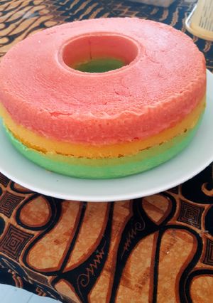 Foto resep Bolu kukus warna warni