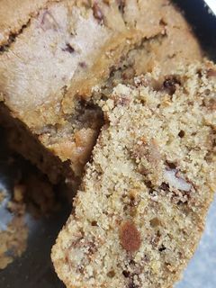 Una foto de Budin de naranja y nueces (vegano)