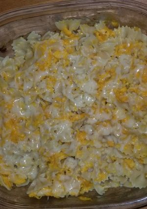 Une photo de Gratin de pâtes au butternut