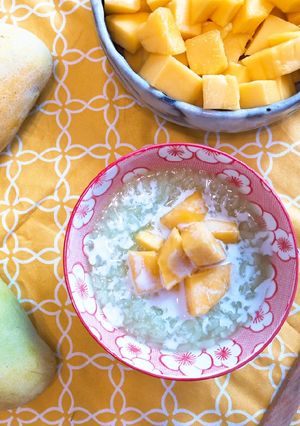 รูปของ 🥭ข้าวเหนียวเปียกมะม่วง (น้ำตาลหญ้าหวาน)🥥