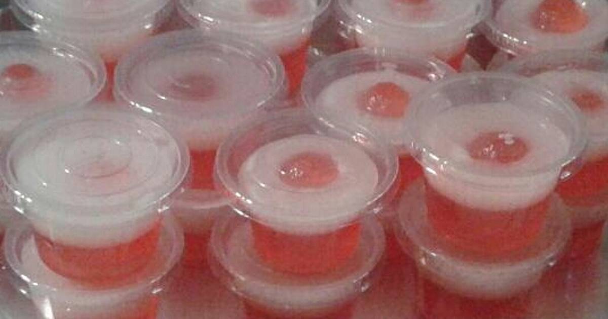 55 resep pudding merah putih cup enak dan mudah Cookpad