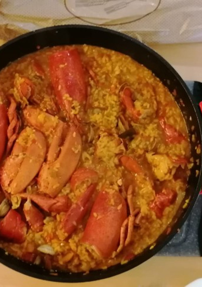 Una foto de Arroz con bogavante y berberecho