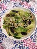 Chinese Lettuce with Enoki Mushroom
