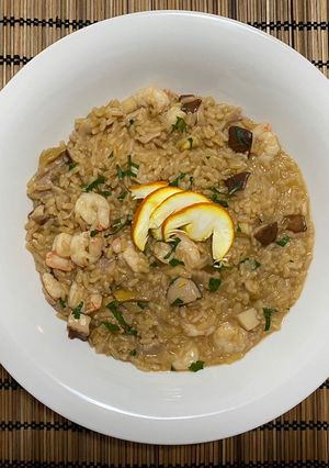 Foto di Risotto ai funghi e gamberetti