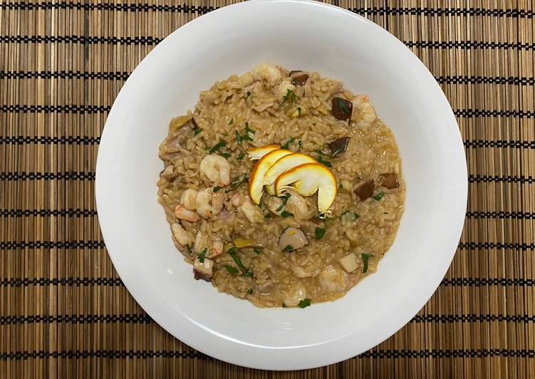 Recipe of Perfect Risotto ai funghi e gamberetti