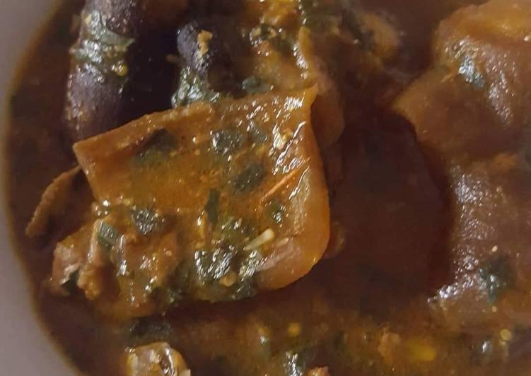 How to Make Appetizing Ogbono soup with pomo | Simple Recipe For Beginner