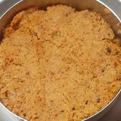 A picture of Chickpeas and mango chutney.