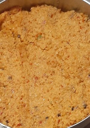 A picture of Chickpeas and mango chutney.