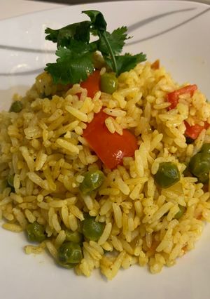 Una foto de Arroz al curry