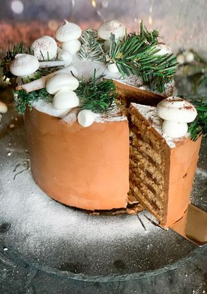 Gianduja-sós karamell torta recept fotója