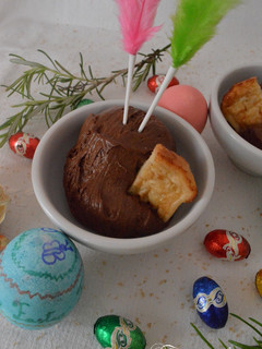 Una foto de Mousse de chocolate