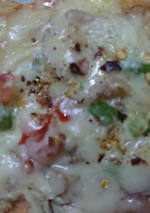 A picture of Bread pizza.