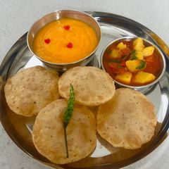 A picture of Ajwain Poori❤️Carom Seeds Poori.