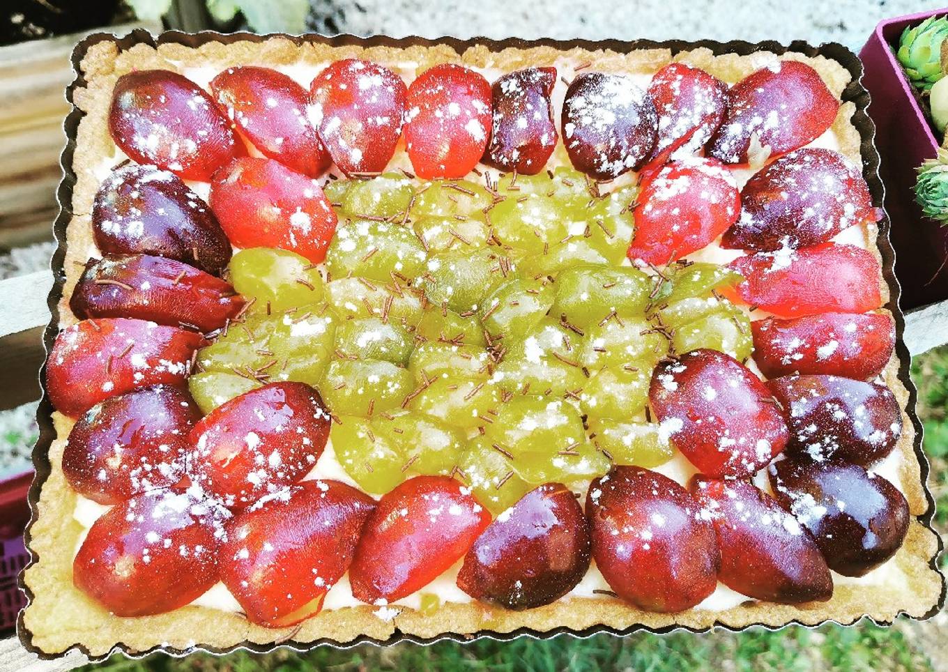 Tarte duo de prunes