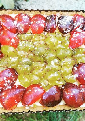 Une photo de Tarte duo de prunes