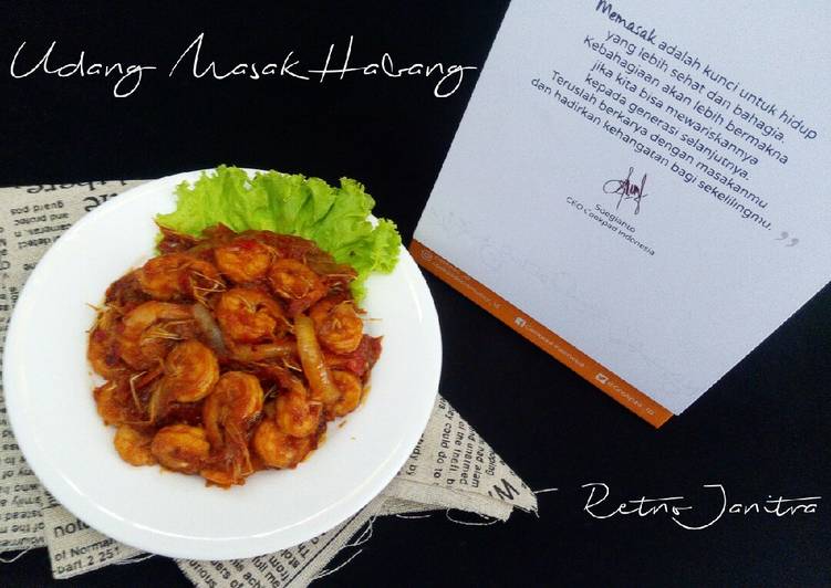 Langkah memasak Udang Masak Habang Anti Gagal