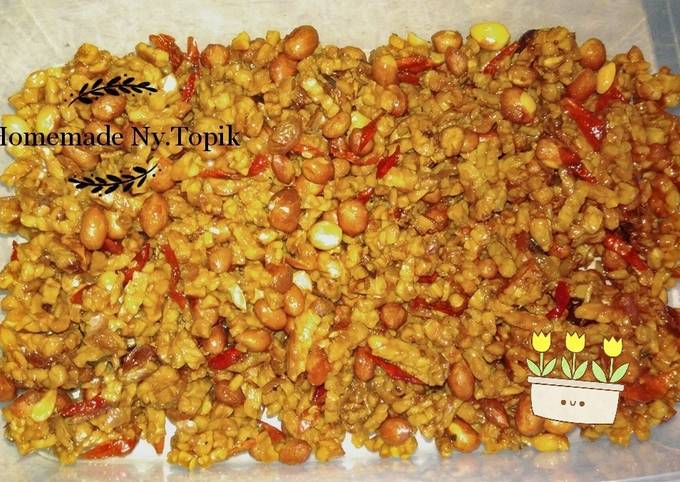 Langkah Mudah untuk Membuat Kering tempe kacang asam manis pedas, Sempurna