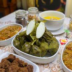 A picture of Ketupat Beras Daun Pandan.