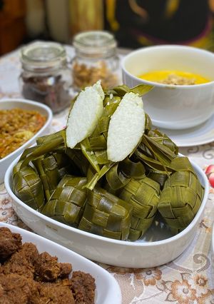 Foto resep Ketupat Beras Daun Pandan