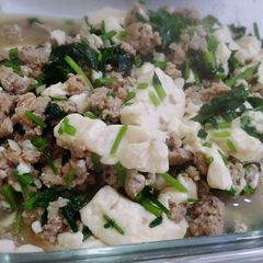 Easy Stir Fry Tofu with minced meat A picture of Easy Stir Fry Tofu with minced meat.