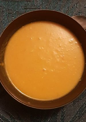 Une photo de Soupe butternut lait de coco citronnelle et gingembre