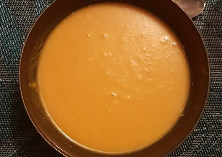 Soupe butternut lait de coco citronnelle et gingembre