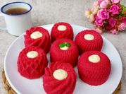 Gambar cake red velvet lumer