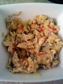 A picture of Delicious vegetable egg.