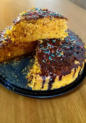 عکسی از دستور کیک هویج وگردو🍩😋