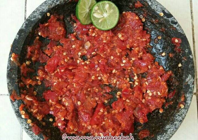 Resep Sambal Mentah Oleh Mamanya Beebah Cookpad