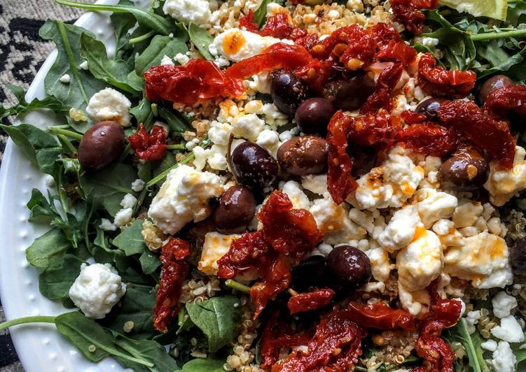 Easiest Way to Cook Delicious Greek-ish Arugula Salad