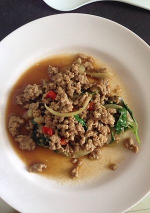 รูปของ กะเพราหมูสับ