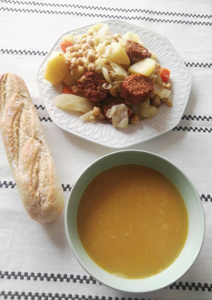 Una foto de Cocido madrileño vegano
