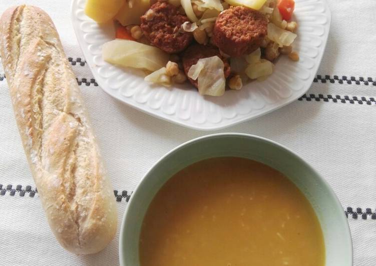 Cocido madrileño vegano