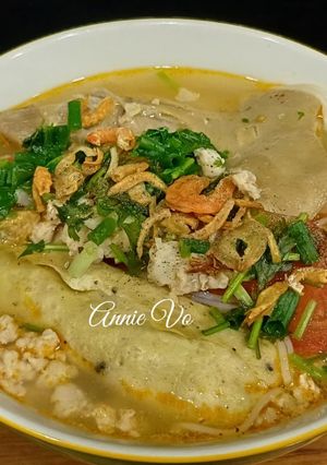 Hình của món Bún tôm khô.