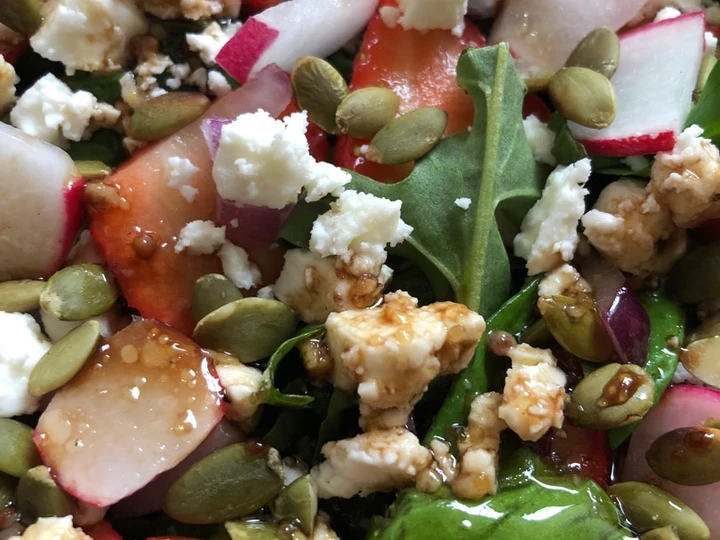 Easy Ways Prepare|Recipe} Strawberry and feta salad 🍓, Tasty