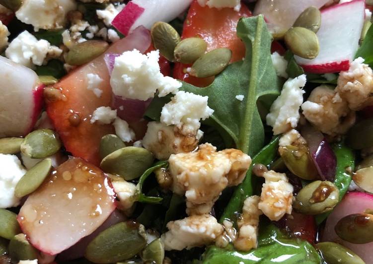 Strawberry and feta salad π