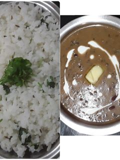 சீரா ரைஸ் (Jeera rice) & தால் மக்கானி (Dal Makhani) Recipe in Tamil) செய்முறை முக்கிய புகைப்படம்