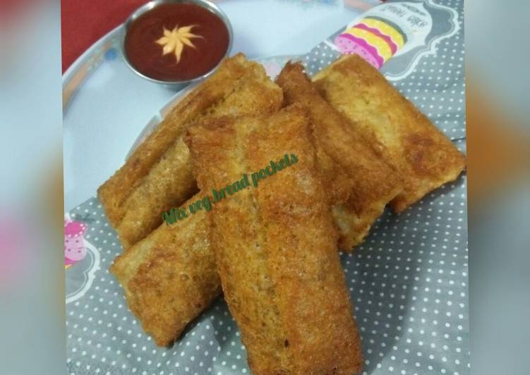 Mix veg bread pockets Mix veg bread pockets