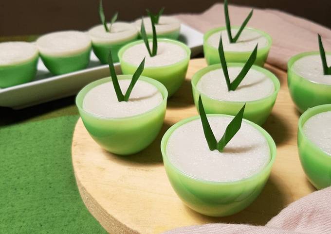 Recipe: Delicious Kue Talam Pandan