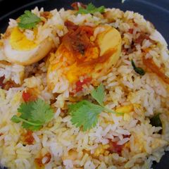 A picture of Egg Biriyani.