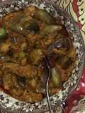 Sour brinjal gravy