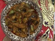 A picture of brinjal gravy